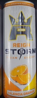 Reign Storm Valencia Orange Clean Energy Drink 12 Fl Oz Aluminum Can