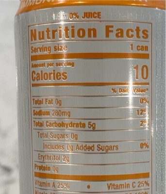 Reign Storm Valencia Orange Clean Energy Drink 12 Fl Oz Aluminum Can