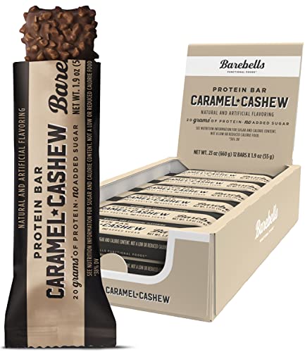 Barebells Caramel Cashew Protein Bars, 20 g Protein, 1.94 oz, 12 ct