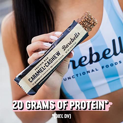 Barebells Caramel Cashew Protein Bars, 20 g Protein, 1.94 oz, 12 ct