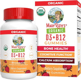 Mary Ruth's Organic's Vitamin D3 B12 Gummies | USDA Organic | 2 Month Supply | Vitamin D & B12 Vitamin Supplements for Adults & Kids | Bone Health | Healthy Energy Levels | Non-GMO | 60 Servings