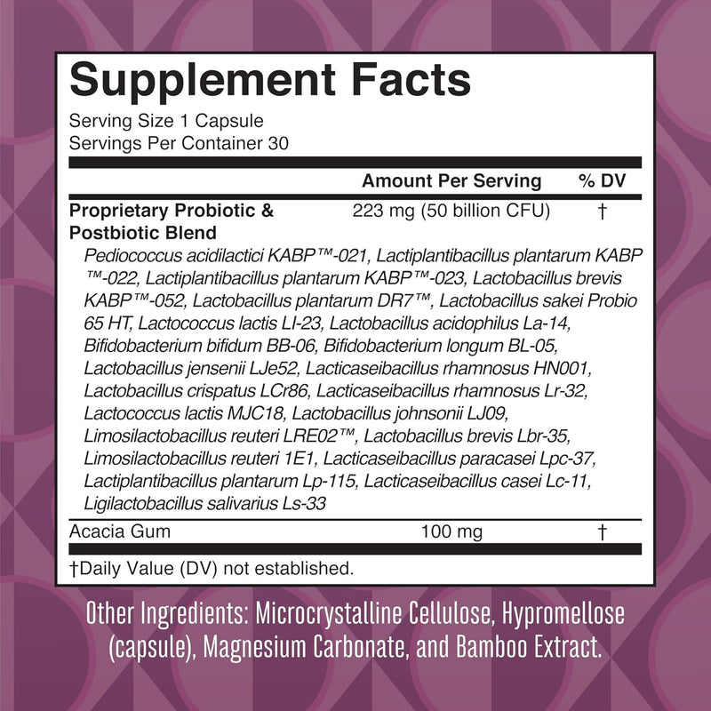 Mary Ruth's Organics 3-in-1 Daily Health 40+ Probiotics for Women | Clinically Tested | Estrogen Supplement for Women | 50 Billion CFU | Allergen Free | 30 ct
