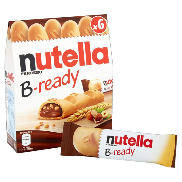 Nutella Ferrero B-Ready 5.39Oz 6 Packs
