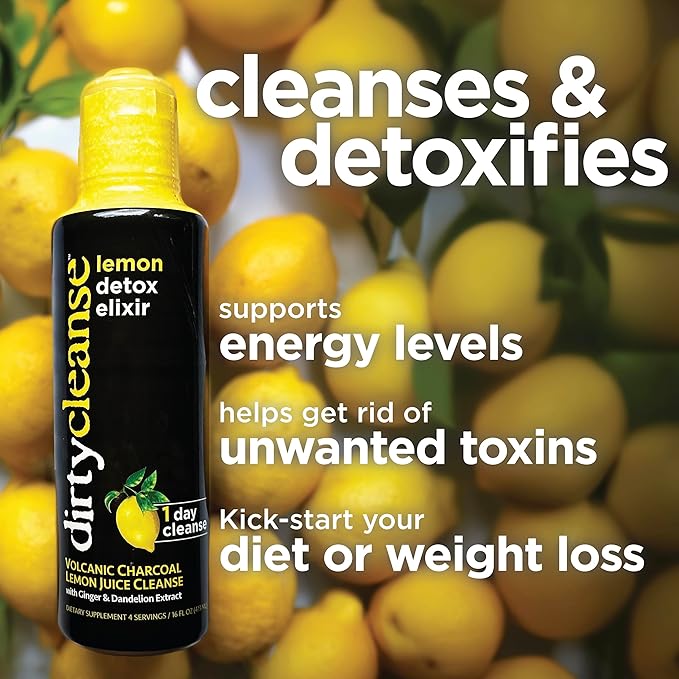 Dirty Cleanse Lemon Detox Elixir 16Oz