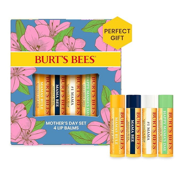 Burts Bee's Bouquet Lip Balm Gift 4ct 0.15oz