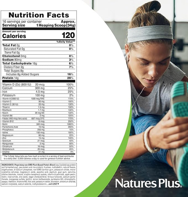 Nature's Plus Spirutein Banana Protein 1.2lb