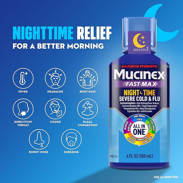 Mucinex Nightshift Severe Cold & Flu 6oz