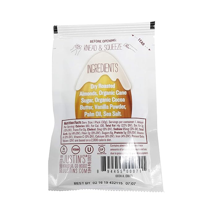 Justin's , Vanilla Almond Butter, 1.15 oz