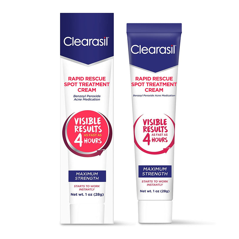 Crema de tratamiento con manchas de rescate de clearasil 1oz
