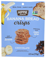 Hippie Snacks Banana Bread Crisps Chocolate 2.5Oz