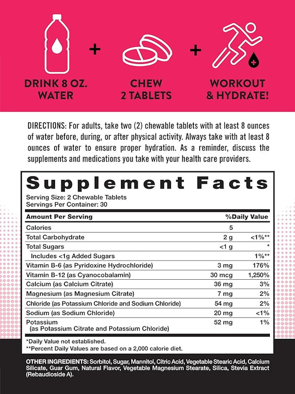 Nature's Truth Electrolyte Hydration Chewables 60ct