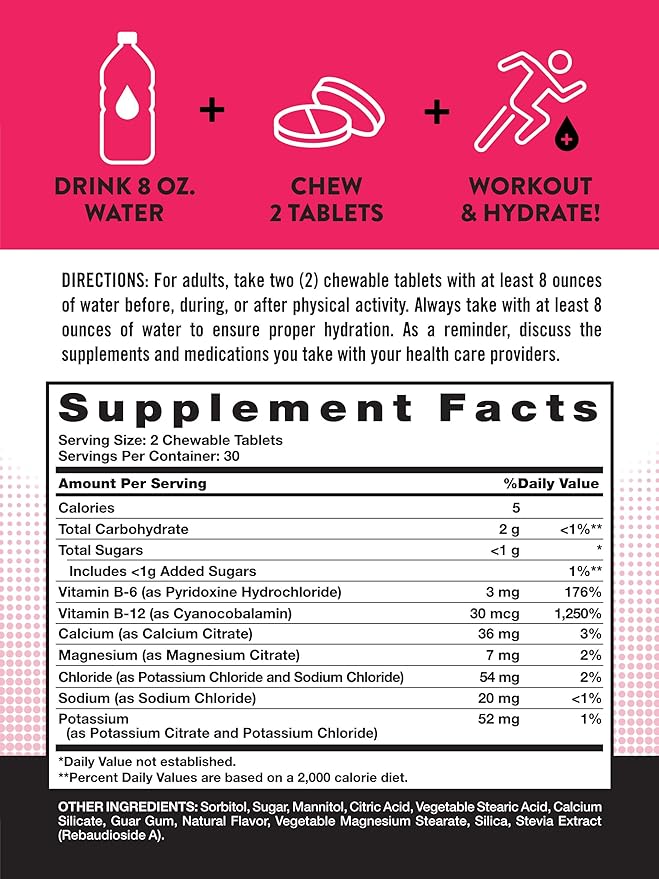 Nature's Truth Electrolyte Hydration Chewables 60ct