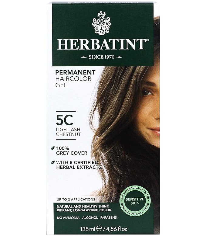 Herbatint Permanent Hair Color Light Ash Chesnut 5C 4.5Oz