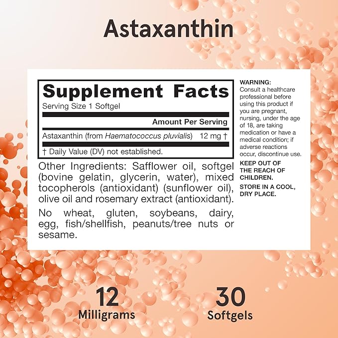 Solgar astaxanthin 10 mg Softgels