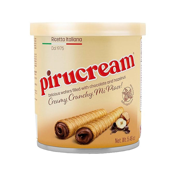 Pirucream Waffer Filled with Hazelnuts and Chocolate 5.4oz