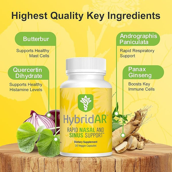 Hybrid AR Nasal & Sinus Support Veggie Capsules 30ct