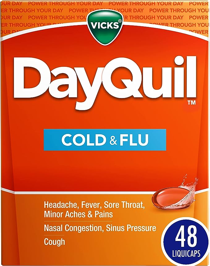 Vicks Dayquil Cold & Flu Liquid Capsules 48ct