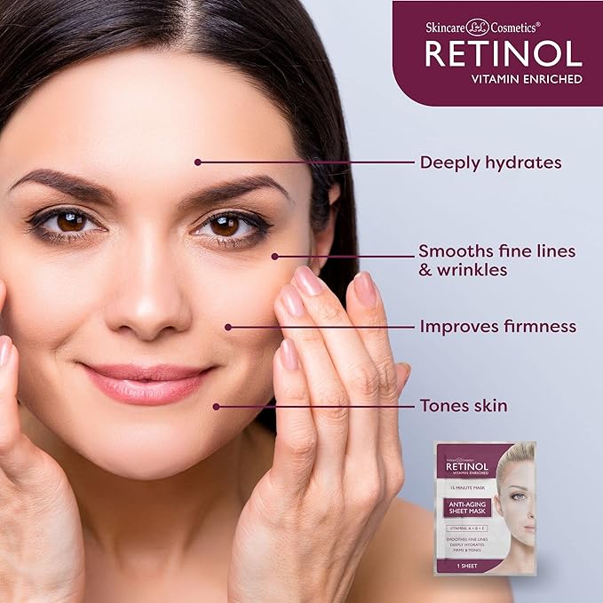 Skincare Retinol Anti Aging Sheet Mask 5ct