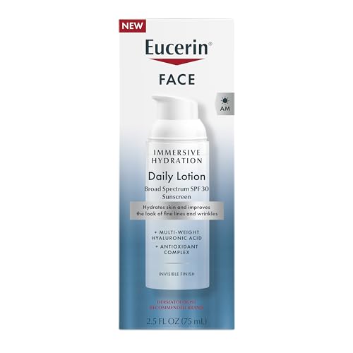 Eucerin Face Immersive Hydration Daily Lotion Broad Spectrum SPF 30 Sunscreen 2.5 fl oz
