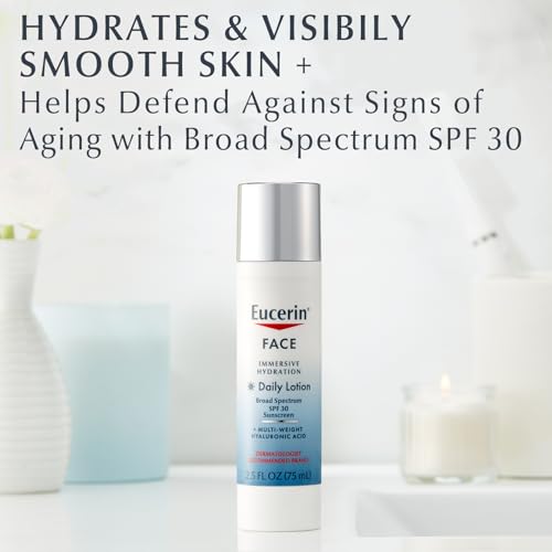 Eucerin Face Immersive Hydration Daily Lotion Broad Spectrum SPF 30 Sunscreen 2.5 fl oz