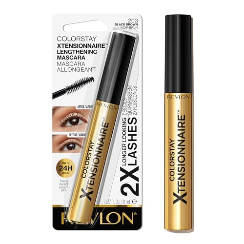 Revlon ColorStay Xtensionnaire Mascara, Black Brown, 0.8 oz