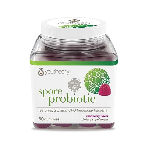Youtheory Spore Probiotic Zero Sugar Gummies 60ct
