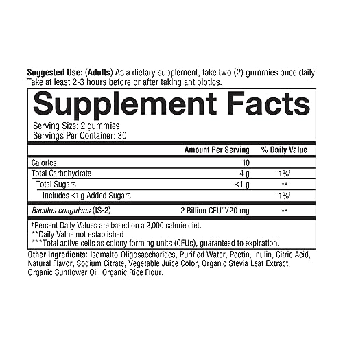 Youtheory Spore Probiotic Zero Sugar Gummies 60ct