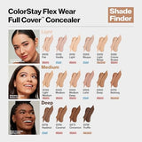 Revlon ColorStay Flex Wear Full Coverage Concealer, 050 Medium Deep, 0.34 Fl Oz