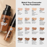 Revlon ColorStay Flex Wear Full Coverage Concealer, 050 Medium Deep, 0.34 Fl Oz