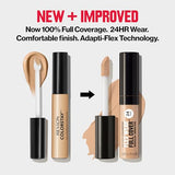 Revlon ColorStay Flex Wear Full Coverage Concealer, 050 Medium Deep, 0.34 Fl Oz