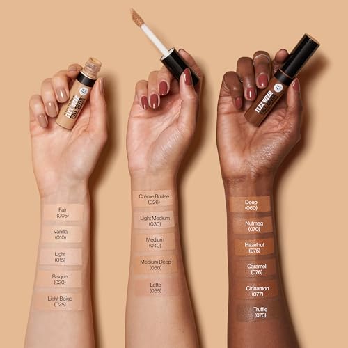 Revlon ColorStay Flex Wear Full Coverage Concealer, 050 Medium Deep, 0.34 Fl Oz