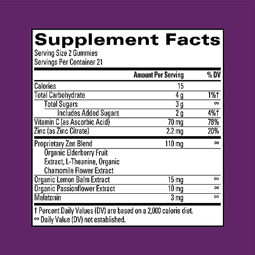 Hylands Zen Sleep Plus Immunity Gummies -