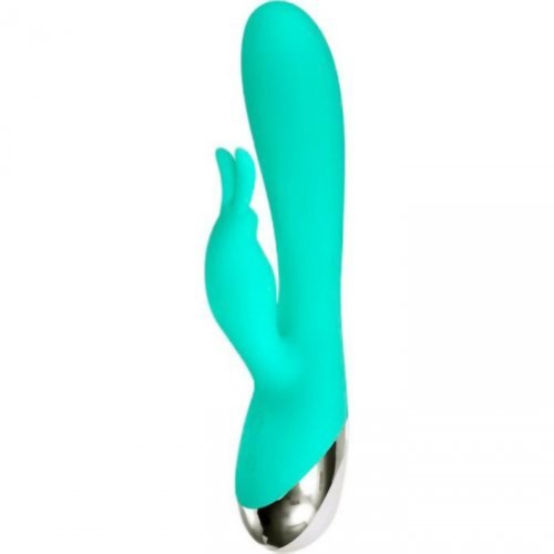 Adam & Eve Silicone Rechargeable Bunny Teal