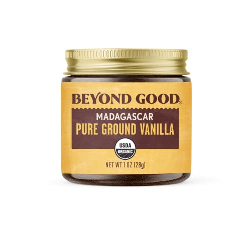 Organic Pure Ground Vanilla Powder | Pure Madagascar Grade a Ground Vanilla Beans for Bakers, Chefs, Ice Cream Makers, and Home Cooks | Beyond Good Va
