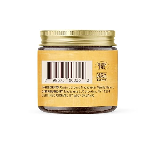 Organic Pure Ground Vanilla Powder | Pure Madagascar Grade a Ground Vanilla Beans for Bakers, Chefs, Ice Cream Makers, and Home Cooks | Beyond Good Va
