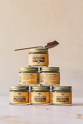 Organic Pure Ground Vanilla Powder | Pure Madagascar Grade a Ground Vanilla Beans for Bakers, Chefs, Ice Cream Makers, and Home Cooks | Beyond Good Va