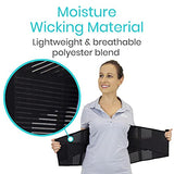 Vive Back Support Belt for Women & Men with Cross Strap Support