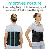 Vive Back Support Belt for Women & Men with Cross Strap Support
