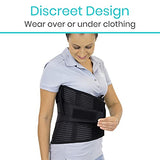 Vive Back Support Belt for Women & Men with Cross Strap Support