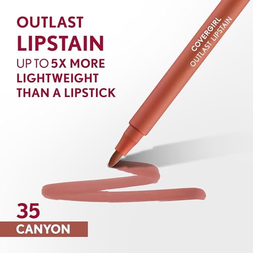 Covergirl Outlast Lipstain, One Size, Brown