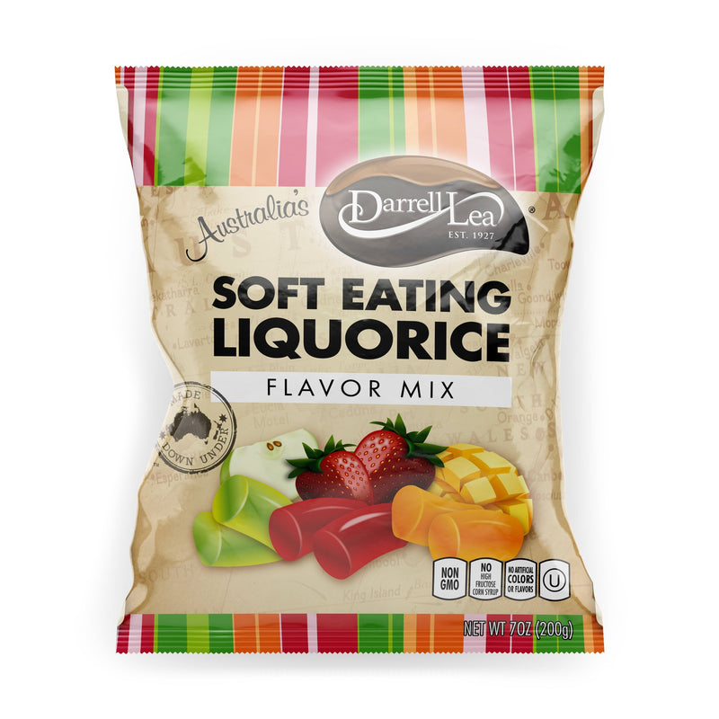Darrell Lea Mixed Fruits Licorice Bites, 7 oz