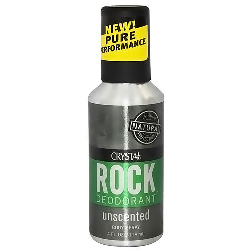 Crystal Deodorant Body Spray, Unscented, 4 fl oz