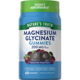 Nature's Truth Magnesium Glycinate 200mg Gummies 60ct