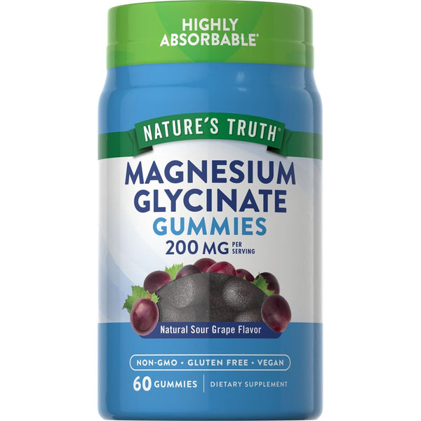 Nature's Truth Magnesium Glycinate 200mg Gummies 60ct