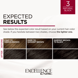 Loreal Excellence Creme Permanent Hair Color 3 Natural Black