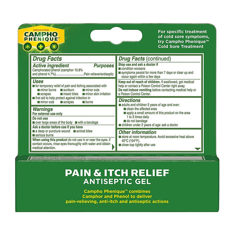 Campho Phenique Pain & Itch Relief 0.5oz