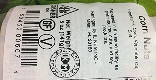 Yossef Roasting Handcrafted Corn Nuts, Gluten Free, 5 oz, Pack of 3