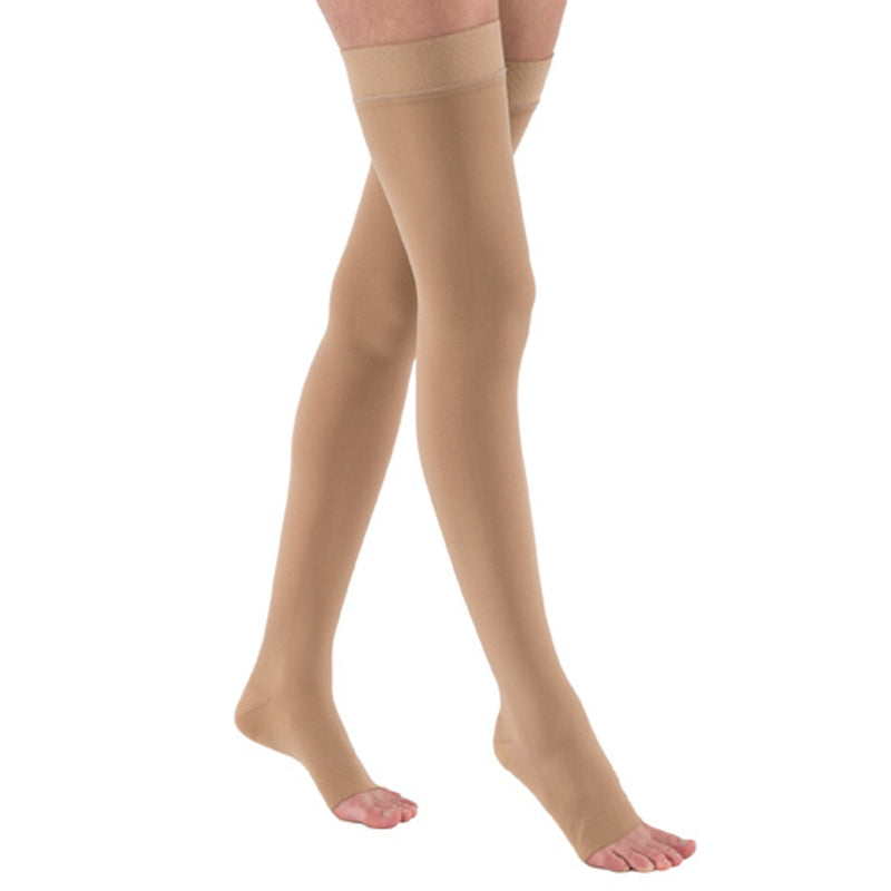 JOBST Relief Thigh High Compression Stockings, 20-30 mmHg, Beige, Large