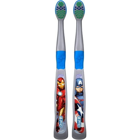 Oral-B Kid S Manual Toothbrush Featuring Marvel S Avengers 2 Count