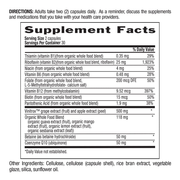 Country Life Vitamin B Cellular Cardio Vegetable Capsules 60ct